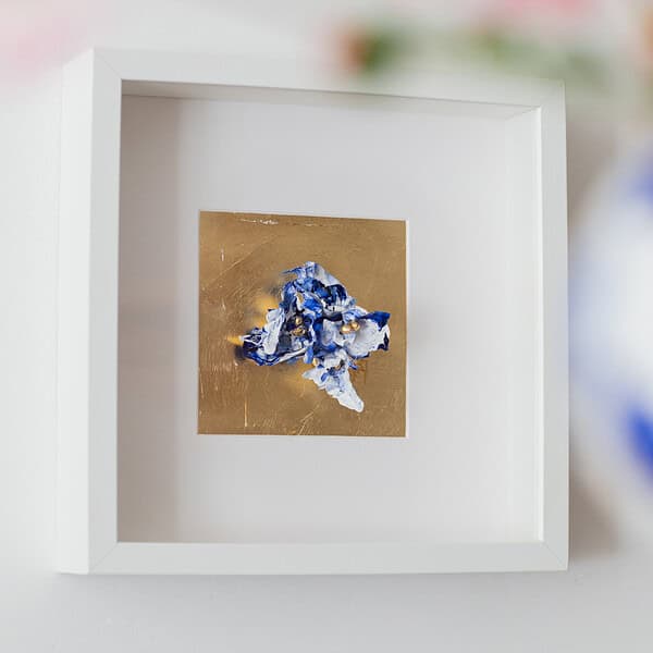 Kunstparel Delfts Blauw Flower